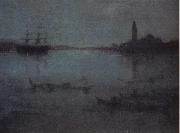 James Abbott McNeil Whistler Nocturne in Blue and Silver:The Lagoon Venice oil on canvas